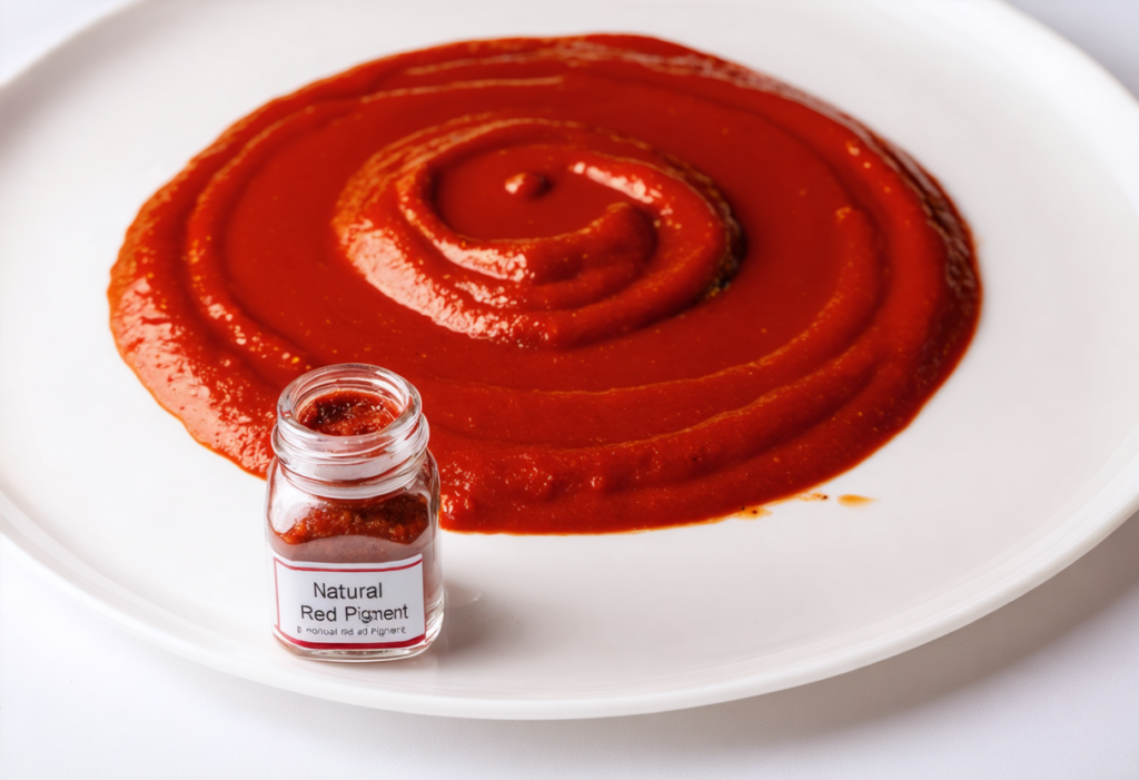 Red sauce with Monascus pigment