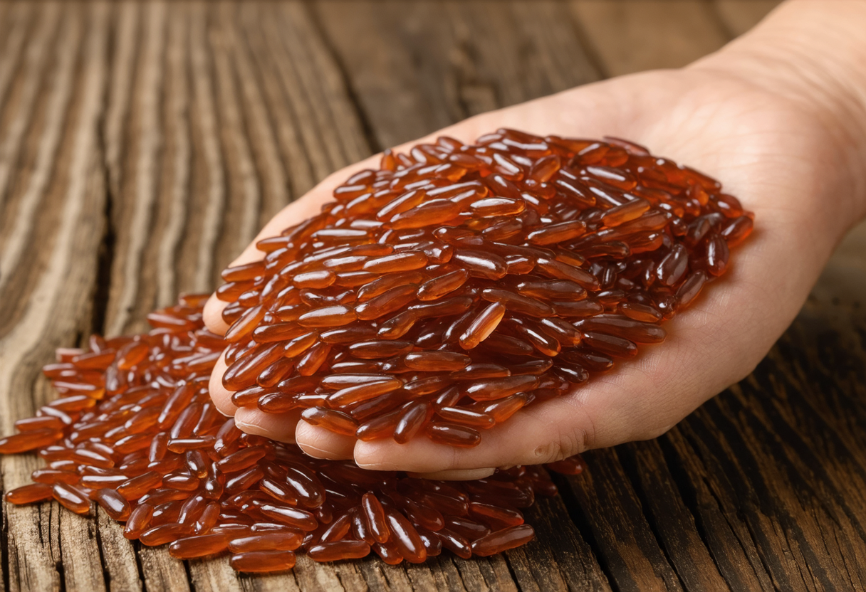 Red yeast rice wooden trays