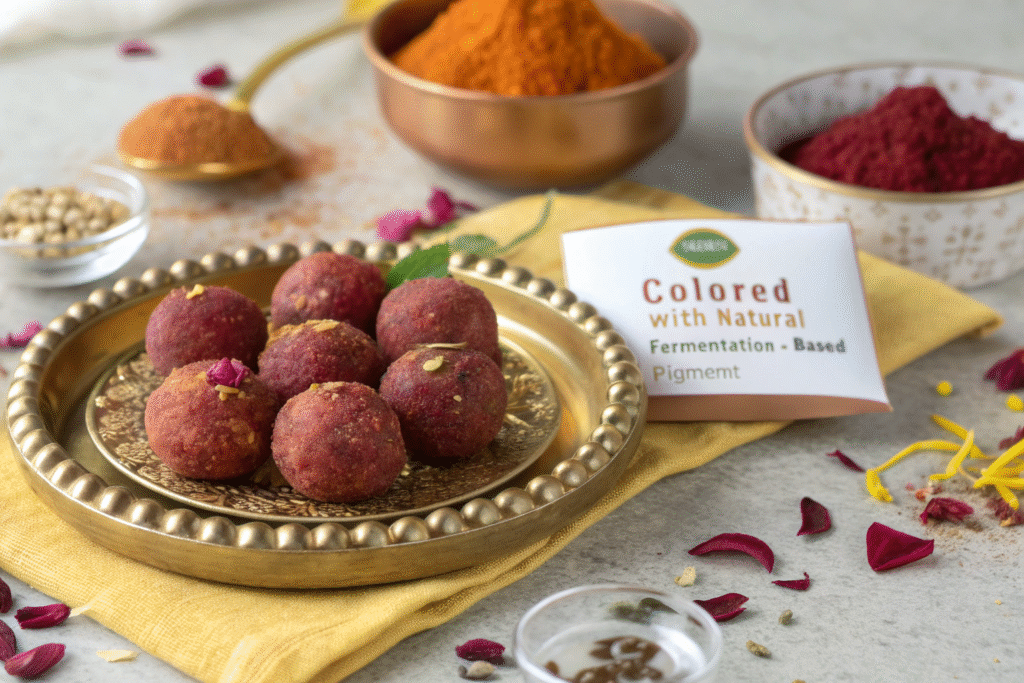 Monascus Red crimson laddoos