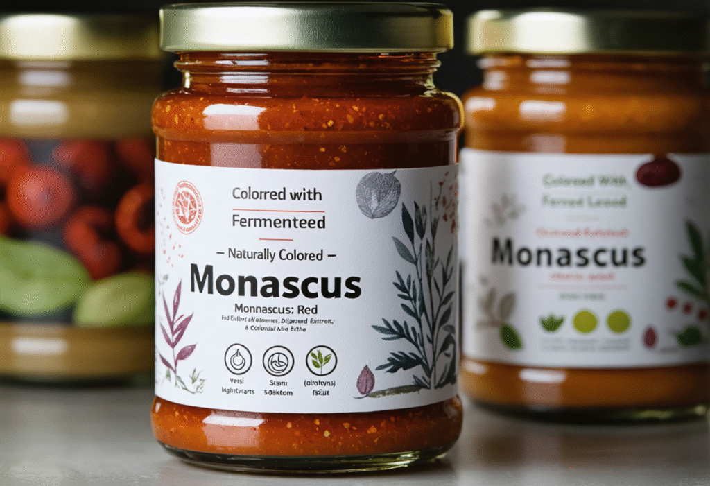 Monascus red clean label