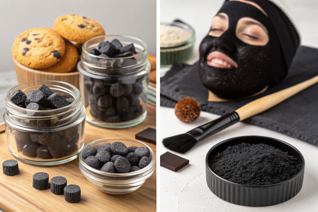 Vegetable carbon black products